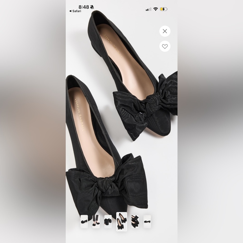 Loeffler Randall Noa Bow flat size 37. Read description and see photos